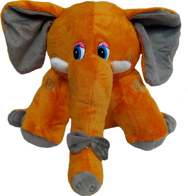 

MEGAEMART ELEPHANT ANIMAL SOFT TOY [ORANGE] - 25 cm(Multicolor)