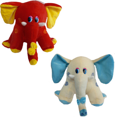 

MEGAEMART ELEPHANT ANIMAL SOFT TOY [MULTI COLOR] COMBO - 25 cm(Multicolor)