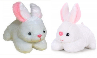 

V Teddy Rabbit Soft Toy Pack Of 2 - 28 cm(White)