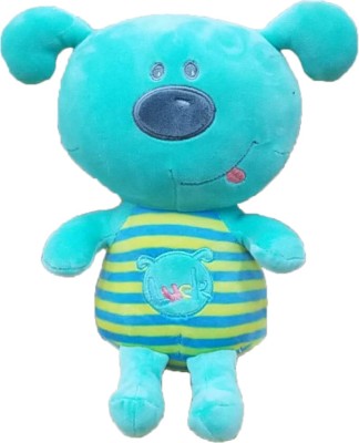 My Baby Excels Smiling Dog Plush  - 25 cm(Blue)