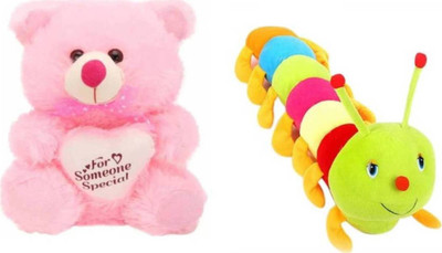 

HOMOKART Pink Cute Teddy Bear - 24 inch(Multicolor)