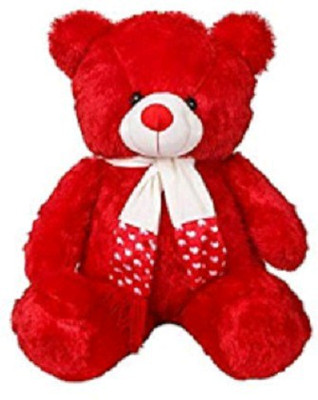 

ZOONIO Tie red Color Teddy bear 80 cm - 80 cm(Black)