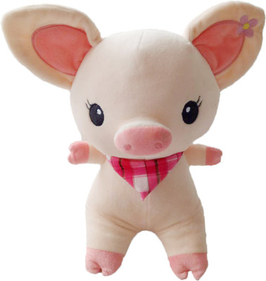 My Baby Excels Baby Pig Plush Pink with Bow 25cm - 25 cm(Pink)