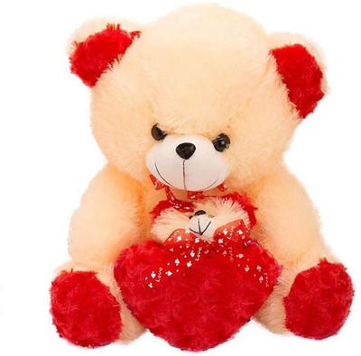 

ZOONIO Cream & red Color Teddy bear 55 cm - 60 cm(Black)