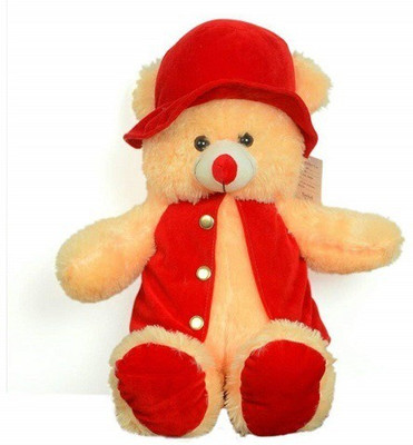 

GAMERPOINT Red & Cream Fur Teddy Bear 70 cm - 11 cm(Multicolor)