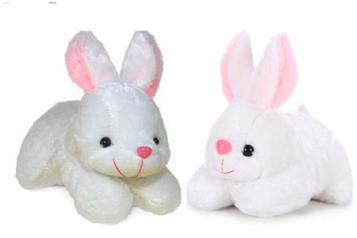 

V Teddy Rabbit Soft Toy Pack Of 2 - 28 cm(White)