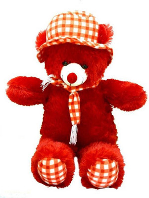 

HOMOKART Cute Red Cap Teddy Bear - 27 inch(Red)