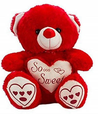 ZOONIO Red Teddy bear 55 CM - 55 cm(Black)