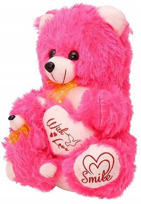 

ZOONIO Pink Fur baby Teddy bear 45 cm - 60 cm(Pink)