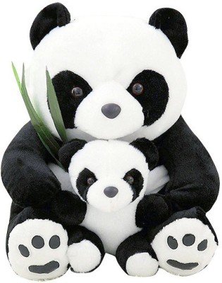 

ZOONIO Soft White & Black Panda Teddy Bear 60 Cm - 60 cm(Black)