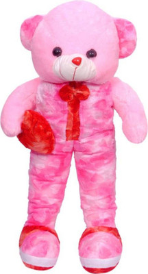 

HOMOKART sweet pink clth boy with red teddy bear - 27 inch(Pink)