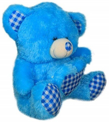

ZOONIO Blue Check Teddy Bear 45 Cm - 45 cm(Black)