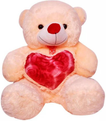 

HOMOKART Red & Cream teddy Bear - 28 inch(Beige)