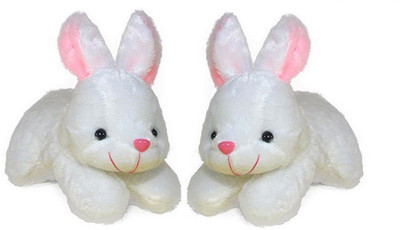 

V Teddy Rabbit Soft Toy Pack Of 2 - 28 cm(White)