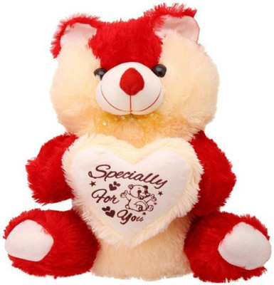 

HOMOKART Cute red & cream teddy bear - 22 inch(Red)