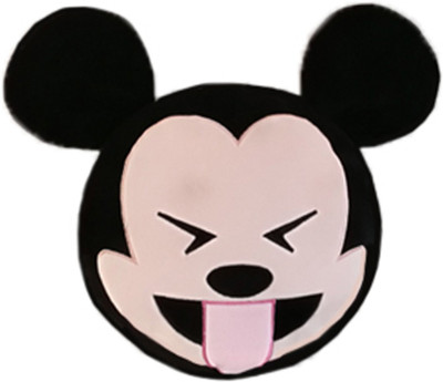

Disney Tongue Out Mickey with Tightly Closed Eyes Emoji Face Plush 35 cm - 35 cm(Multicolor)