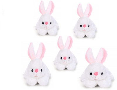 

V Teddy Rabbit Soft Toy Pack Of 5 - 28 cm(White)