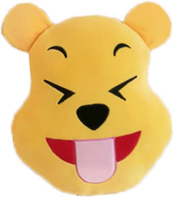 

Disney Tongue Out Pooh with Tightly Closed Eyes Emoji Face Plush 35 cm - 35 cm(Multicolor)