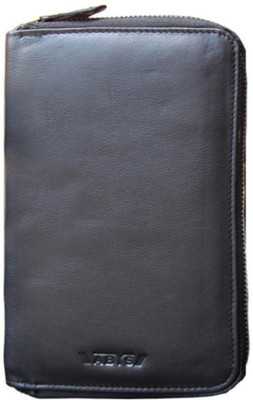 

ABYS Women Casual Blue Genuine Leather Card Holder(9 Card Slots), Black