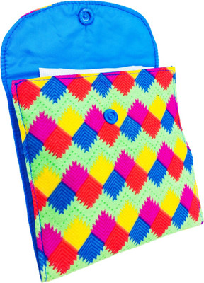 

Meher Collection Cosmetic Pouch(Multicolor, Blue), Blue;multicolor