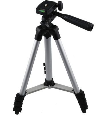 

BERRIN Tripod with 3 Dimensional Head and Quick Release Plate for Canon Nikon Tripod(Silver, Supports Up to 150)