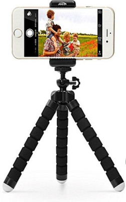 

LIFEMUSIC Flexible Mini Tripod Camera Travel Tripod with 360 Rotatable Tripod(Black, Supports Up to 1000)