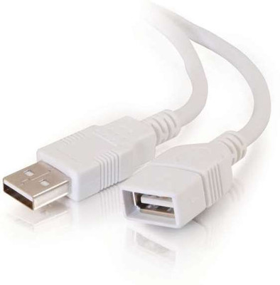 Kebilshop TV-out Cable 1.5 Meter USB Male To USB Female Extension Cable,2.0 V High Speed Data Transfer Cord.TV,LED,LCD,LapTop,Computer.(White, For TV, 1.5)
