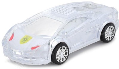 

imodish WS-980 Racing Mp3 USB / TF Card Reader Built In Battery FM Player With Light And Sounds Die-Cast Lamborgini Toy Car For Kids(White)