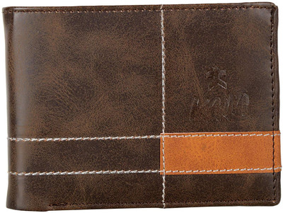 

KAIN Men Casual Brown Genuine Leather Wallet(8 Card Slots)