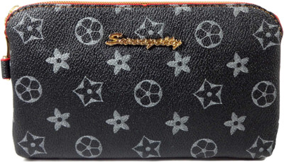 

SB Women Evening/Party Black Artificial Leather Wallet(11 Card Slots)