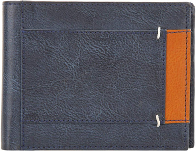 

Lofster Men Casual Blue Artificial Leather Wallet(6 Card Slots)