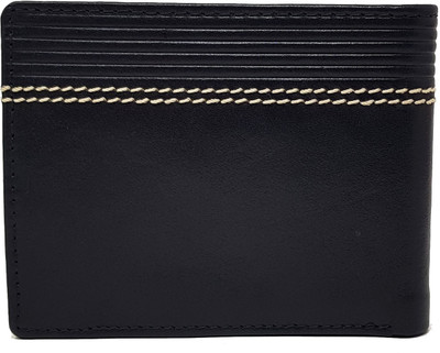 

Wildmount Men Casual Black Genuine Leather Wallet(3 Card Slots)