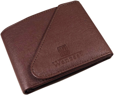 

Wenzest Men Brown Artificial Leather Wallet(3 Card Slots)