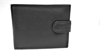 

HKS Men Casual Black Genuine Leather Wallet(9 Card Slots)