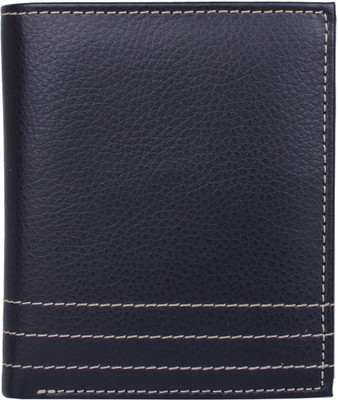 leatherstile Men Black Artificial Leather Wallet(9 Card Slots)