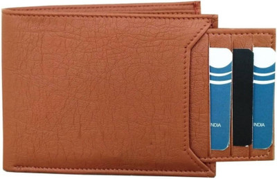 

Quetzal Men Formal Brown Artificial Leather Wallet(7 Card Slots), Tan