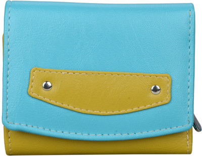 

LEATHERSTILE Women Casual Blue, Green Artificial Leather Wallet(6 Card Slots), Multicolor