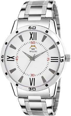 

Wuxi S-901 White Dial Stainless Steel Strap Men Watch - For Boys