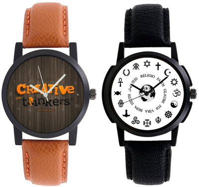 

AR Sales Combo Of 2 Stylish Analog Watch For Mens And Boys-101-105 Watch - For Men