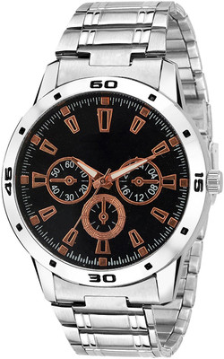 SNAPCROWD AR308Black New Analogue stylish designer Leather Strap watches for boys and men Watch - For Men