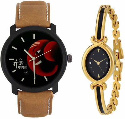 

SPLAZOS Combo Presenting the Leather Strap And Formal Design For Men And Women-150 Watch - For Boys & Girls