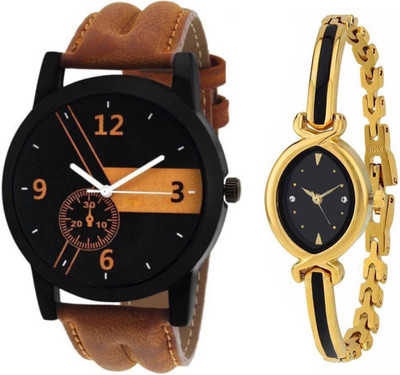 

SPLAZOS Combo Presenting the Leather Strap And Formal Design For Men And Women-01 Watch - For Boys & Girls