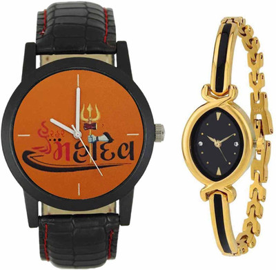 

SPLAZOS Combo Presenting the Leather Strap And Formal Design For Men And Women-193 Watch - For Boys & Girls