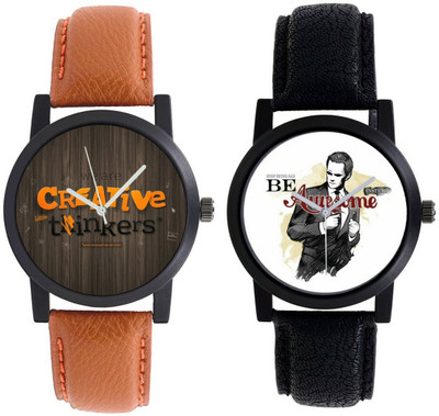 

AR Sales Combo Of 2 Stylish Analog Watch For Mens And Boys-101-106 Watch - For Men