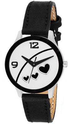 

skmi Black Italian Leather Strap Sophy Designer Women Watch - For Women
