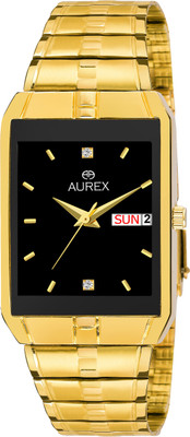 

AUREX AX-GSQ9151-BKG Black Dial Day And Date Functioning Boy's Watch - For Men