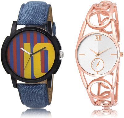 

Frolik 10-213 Stylist Design Formal Collection Blue And Rose Gold Color Men And Women Watch - For Boys & Girls
