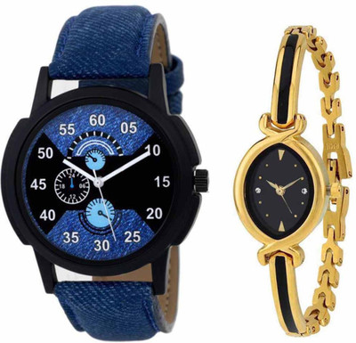 

SPLAZOS Combo Presenting the Leather Strap And Formal Design For Men And Women-02 Watch - For Boys & Girls