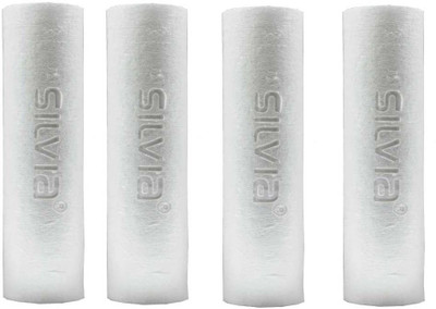 

silvia RO 4 pcs 10 inch, 5 micron PP SPUN Pre Filter Solid Filter Cartridge(0.5, Pack of 4)