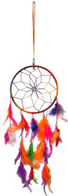

Kraft Village Dream Catcher Wool Windchime(17 inch, Multicolor)